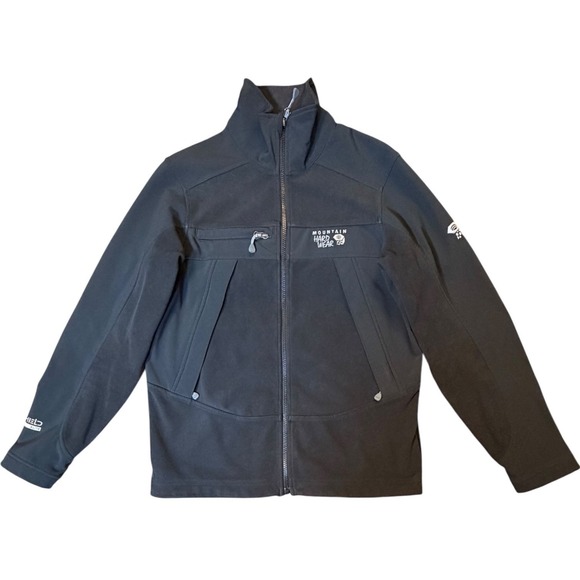 Mountain Hardwear AirShield Elite Softshell Jacket Mens Small Black Full Zip